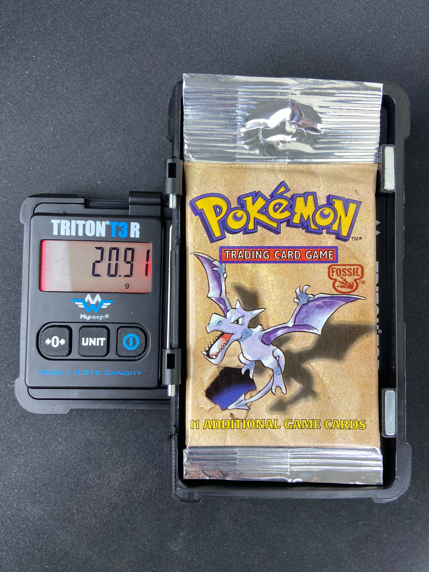 Pokemon TCG: Fossil Unlimited Booster Pack Long Crimp (Aerodactyl)