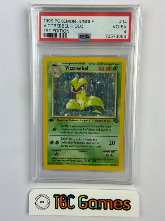 Victreebel Jungle 1st Edition Holo 14/64 PSA 4