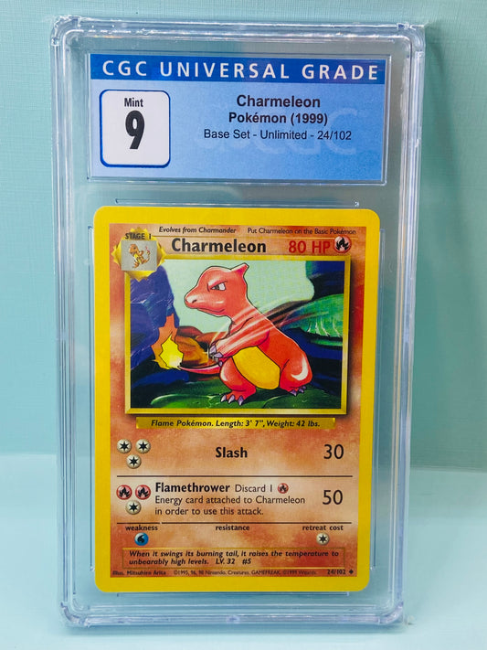Charmeleon Base Set 24/102 CGC 9