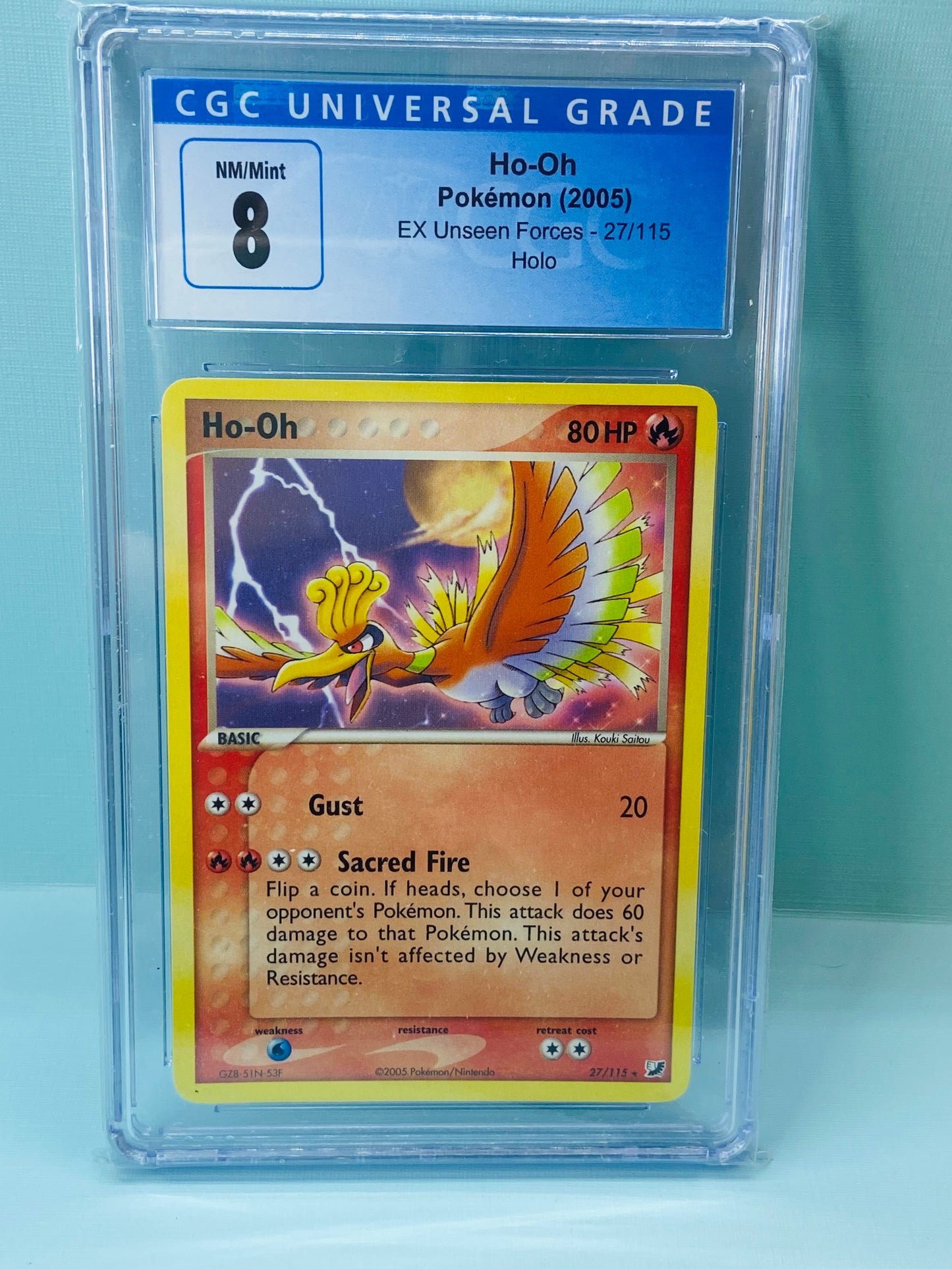 Ho-Oh Unseen Forces Non-Holo 27/115 CGC 8