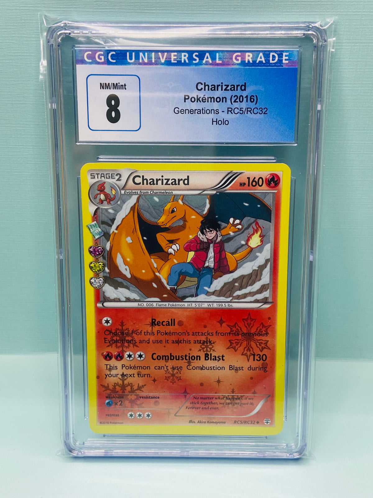 charizard pokemon card rc5/rc32 Generations Holo CGC 8 format:Case Listed With Mascot. Edward.Newgate (ST13-004) • Ultra Quantity:12 Drawer