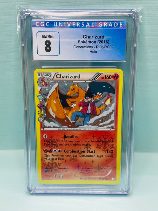 Charizard Generations Holo RC5/RC32 CGC 8