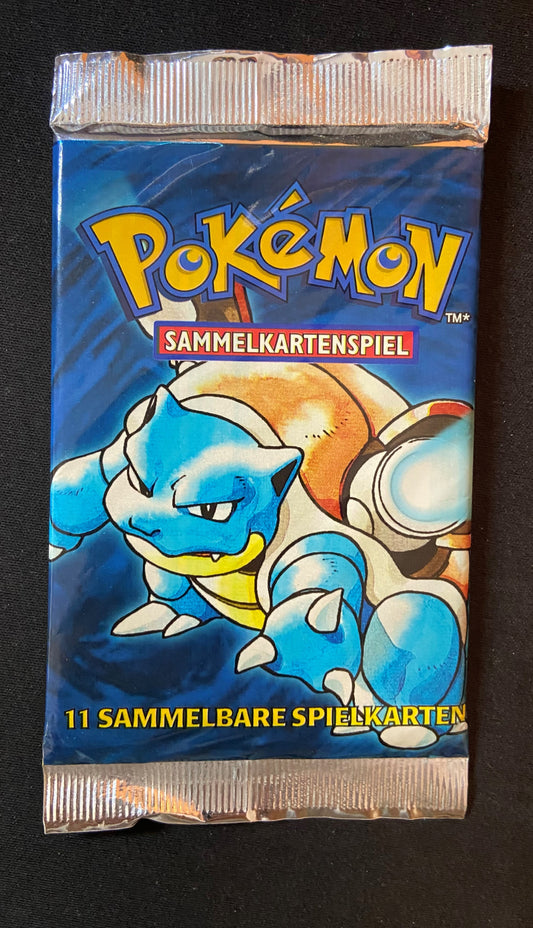 Pokemon TCG: GERMAN Base Set Unlimited Booster Pack (Blastoise)