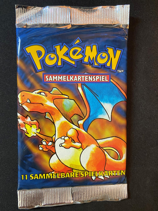 Pokemon TCG: GERMAN Base Set Unlimited Booster Pack (Charizard)