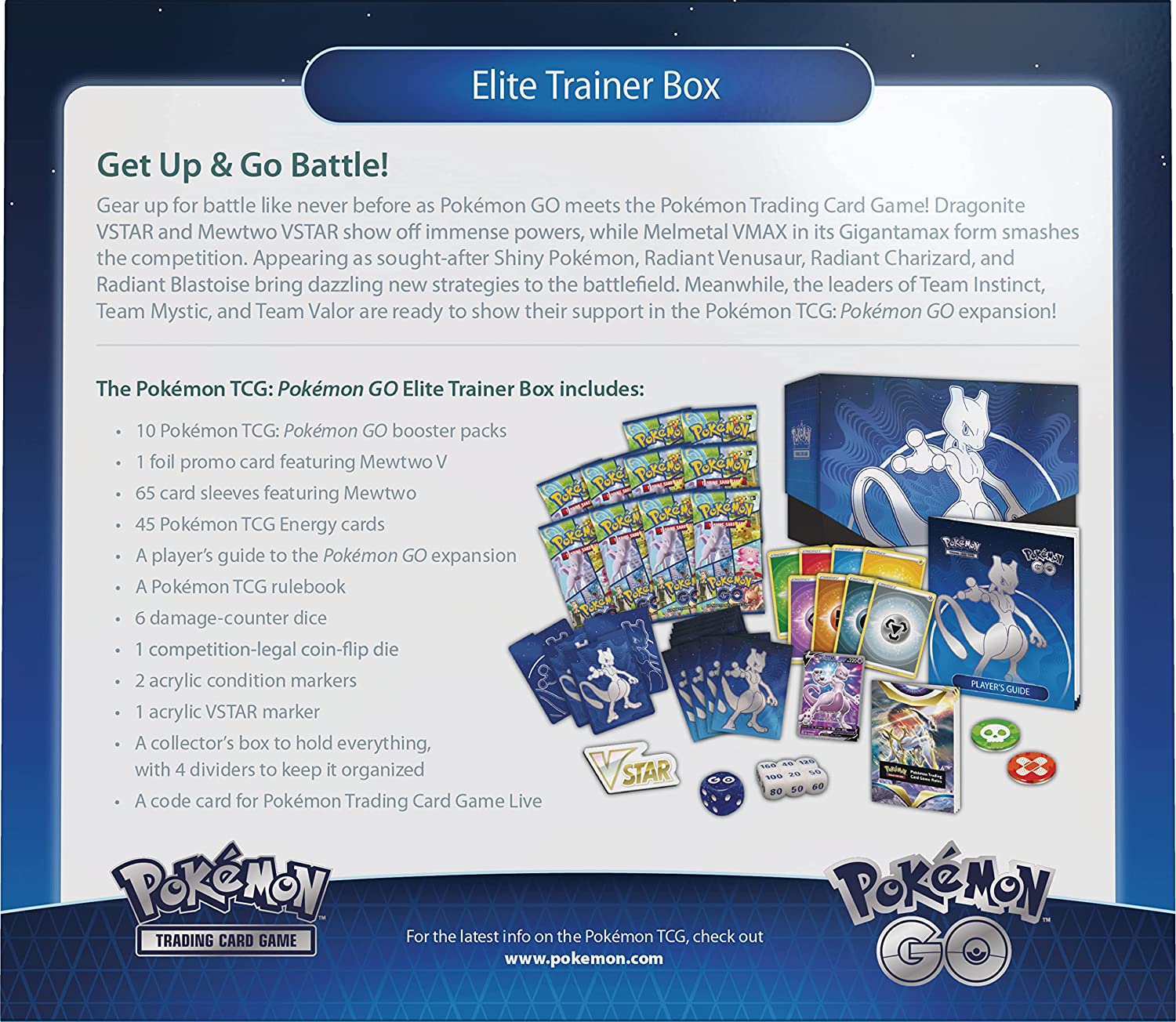 Pokemon GO Elite Trainer Box Back