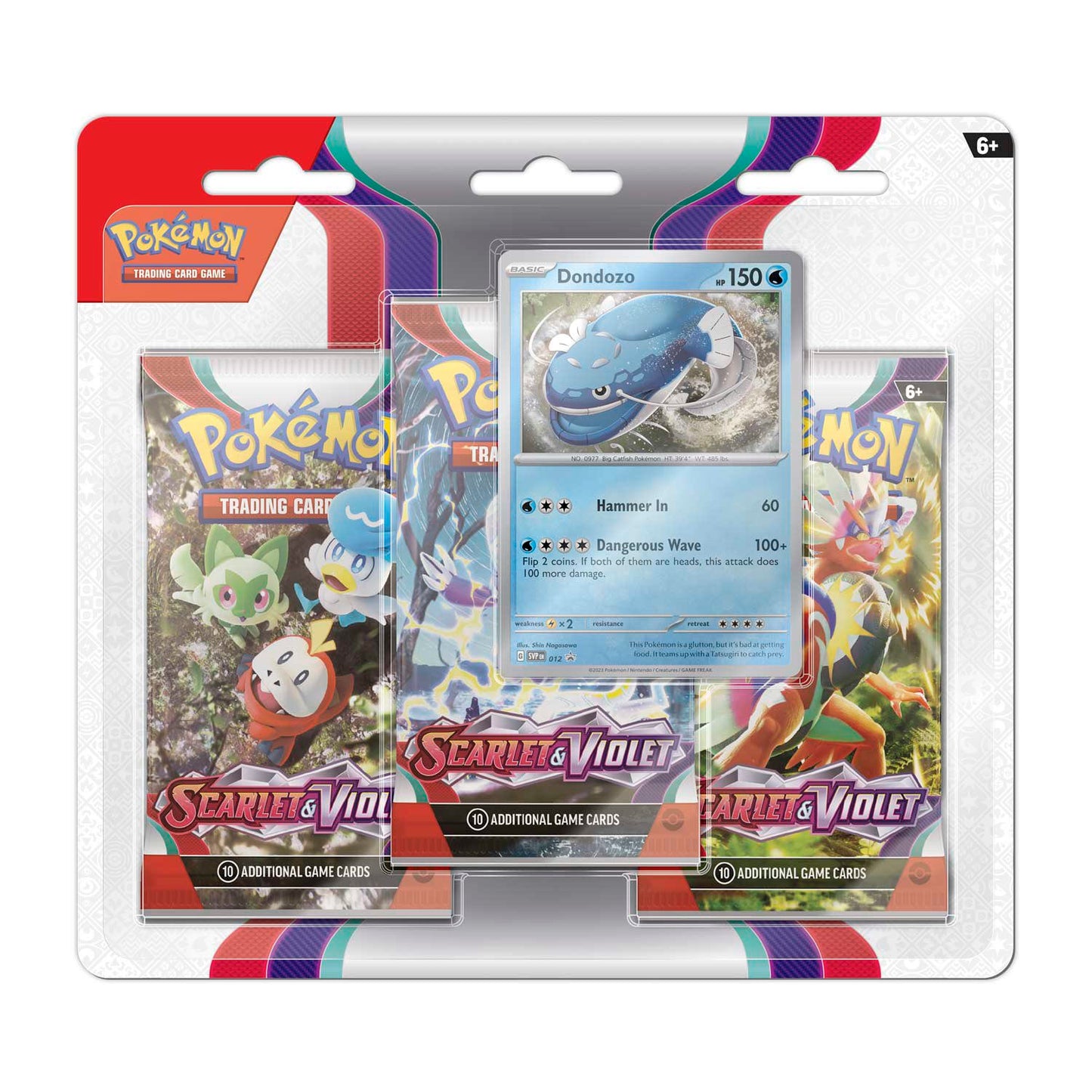Pokemon TCG: Scarlet & Violet Base Set 3 Pack Blister (Dondozo) TBC Games Pokemon TCG: Scarlet & Violet Base Set 3 Pack Blister (Dondozo) TBC Games