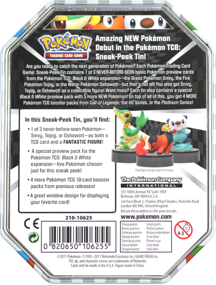 Pokemon CCG: Black & White 4-Pocket Portfolio (Series 5) - Combo Album  Trading Card Album / Binder Snivy, Tepig & Oshawott