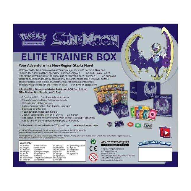 Pokemon TCG: Sun & Moon - Base Set Elite Trainer Box (Lunala)