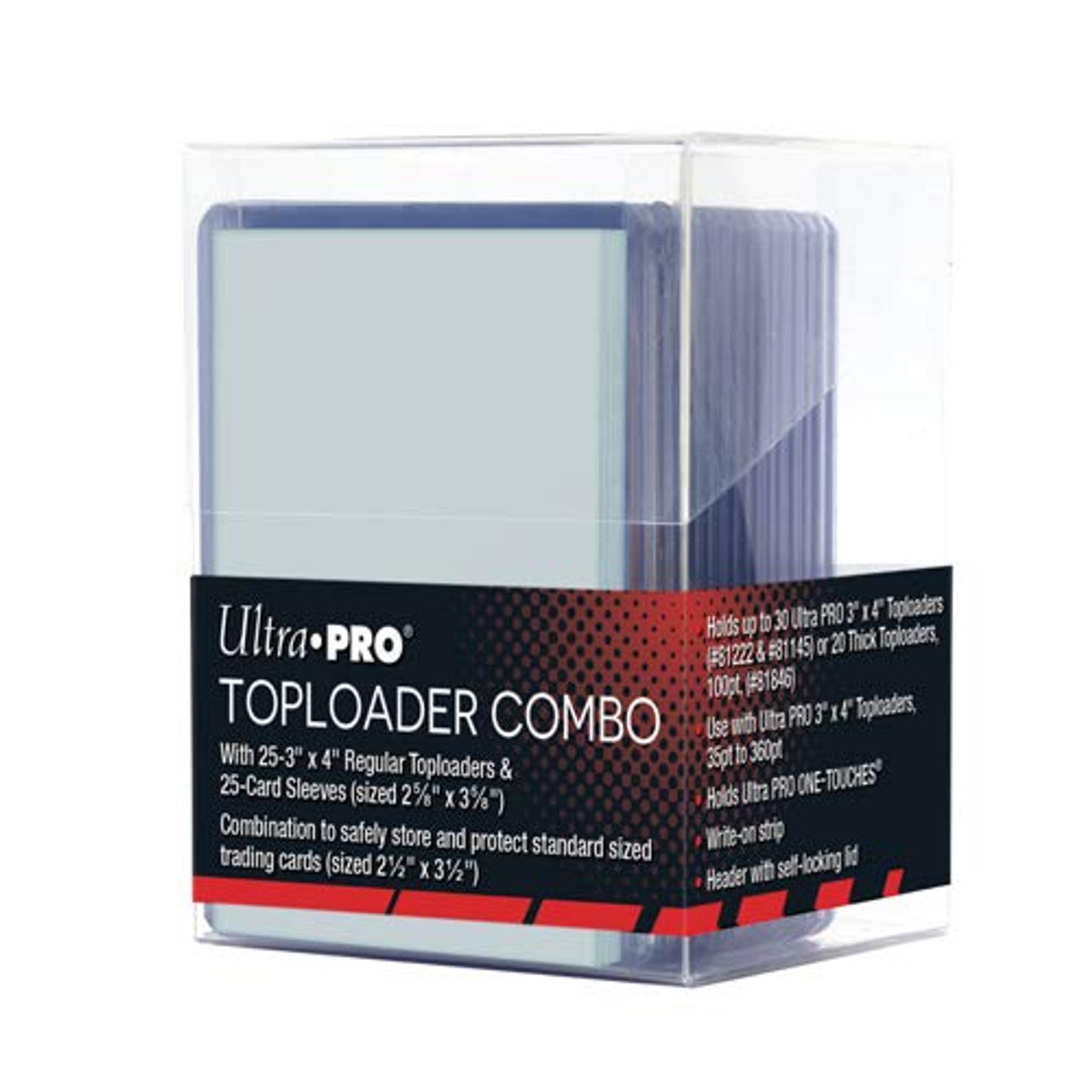 Ultra Pro: 3x4 Clear Regular Toploader & Soft Sleeves Bundle (25)