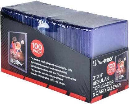 Ultra Pro: Toploaders 3x4 & Card Sleeves Bundle (100)