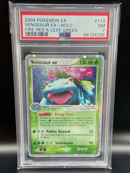 Venusaur ex Fire Red & Leaf Green 112/112 PSA 7
