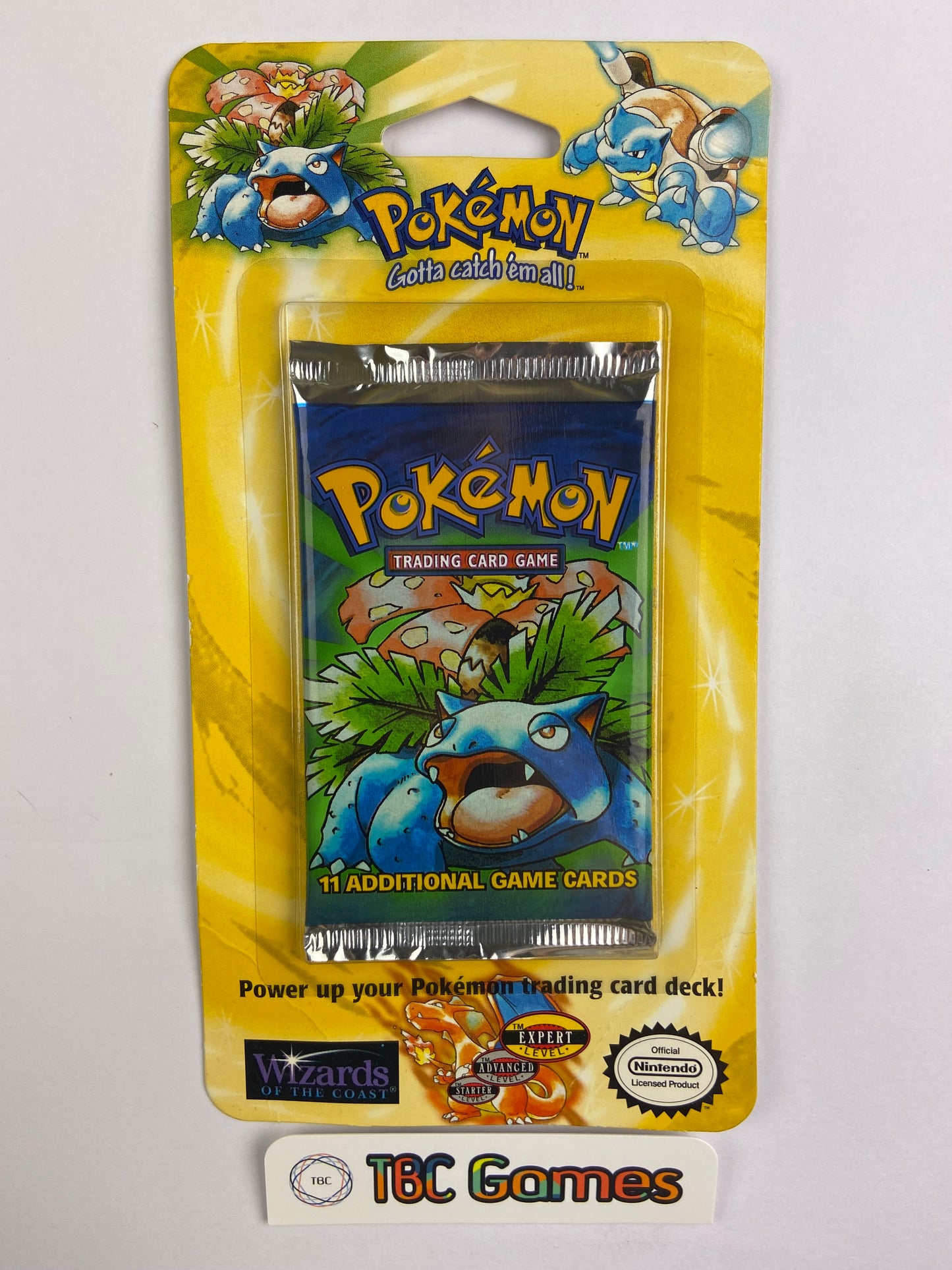 Pokemon TCG: Base Set Unlimited Blister Booster Pack Sealed (Venusaur) TBC Games Pokemon TCG: Base Set Unlimited Blister Booster Pack Sealed (Venusaur) TBC Games