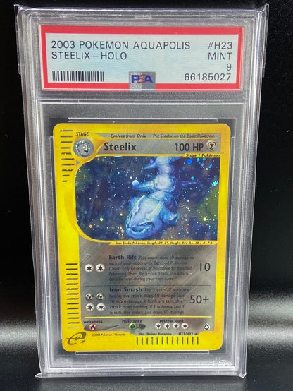 Steelix Aquapolis Holo H23/H32 PSA 9