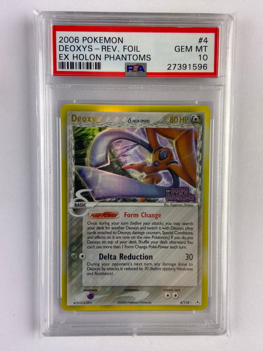 Deoxys Holon Phantoms Reverse Holo 4/110 PSA 10