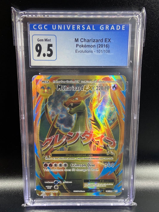 M Charizard EX Evolutions Full Art Secret 101/108 CGC 9.5