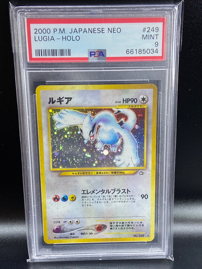 Lugia Neo Genesis Holo #249 Japanese PSA 9