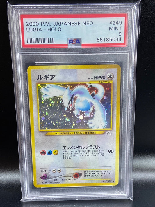 Lugia Neo Genesis Holo #249 Japanese PSA 9