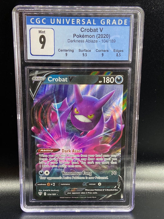 Crobat V Darkness Ablaze subgrades CGC 9