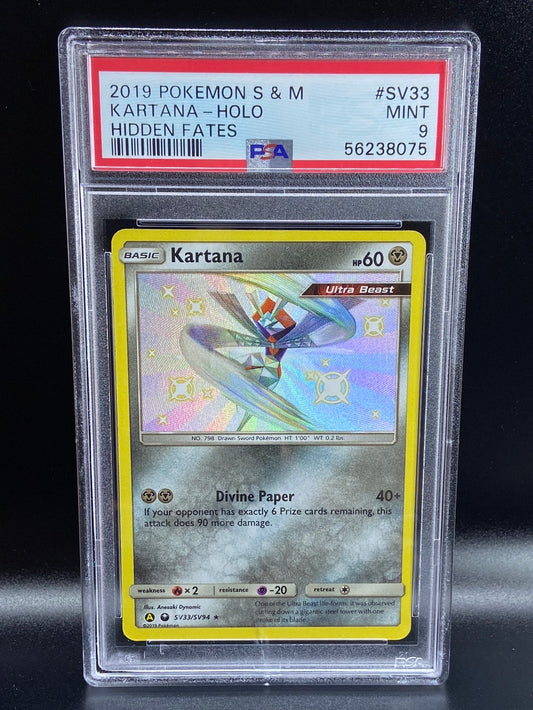 Kartana Hidden Fates SV33 PSA 9