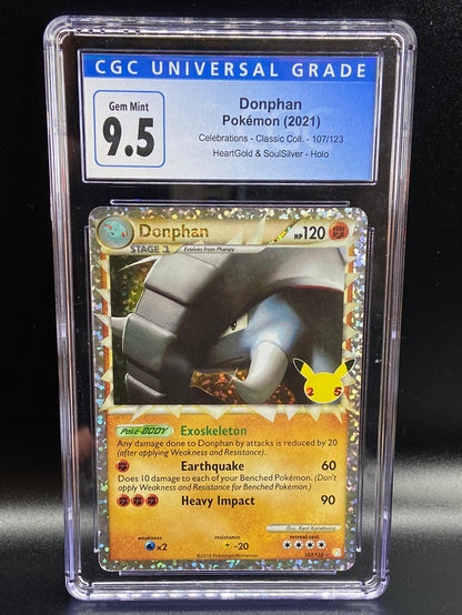 Donphan Celebrations 107/123 CGC 9.5