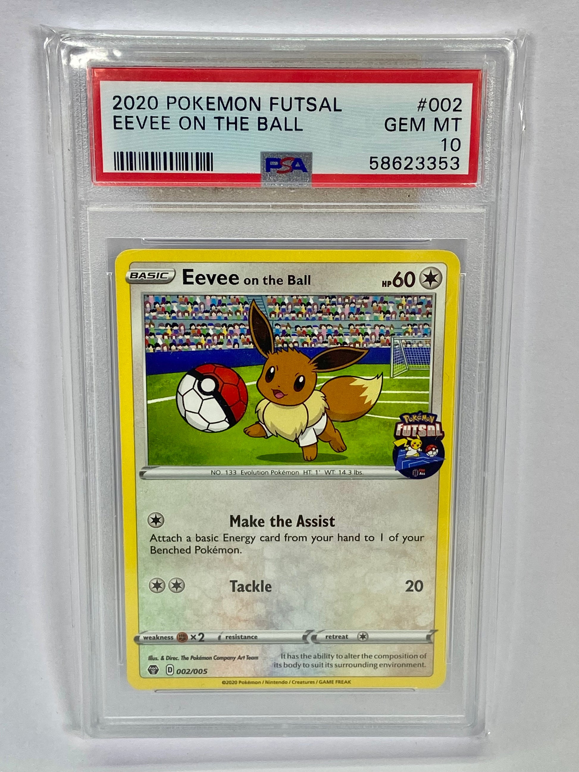 Eevee On The Ball Fustal Promo #002 PSA 10 TBC Games Eevee On The Ball Fustal Promo #002 PSA 10 TBC Games