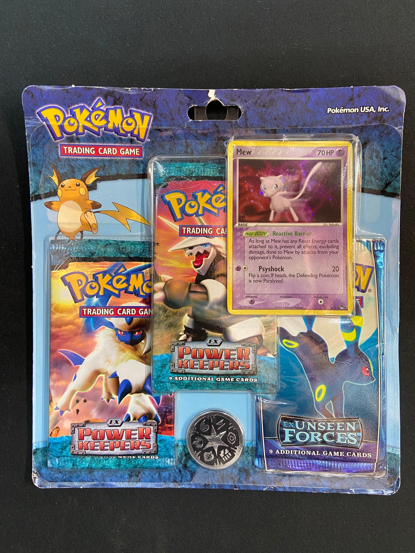 Pokemon TCG: EX Power Keepers Unseen Forces 3-Pack Blister (Mew) TBC Games Pokemon TCG: EX Power Keepers Unseen Forces 3-Pack Blister (Mew) TBC Games