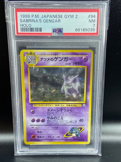 Sabrina’s Gengar Gym 2 Heroes #94 BANNED Japanese PSA 7