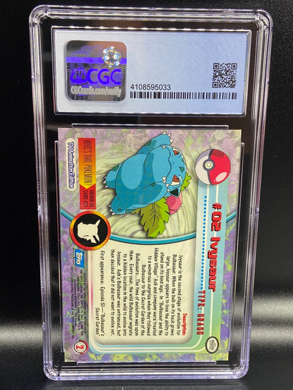 Ivysaur Topps Series 1 First Print #2 CGC 9.5