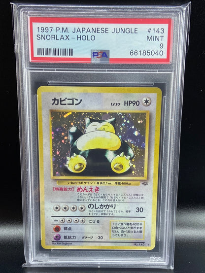 Snorlax Jungle Holo #143 Japanese PSA 9