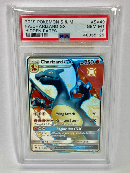 Charizard GX Hidden Fates Shiny SV49/SV94 PSA 10