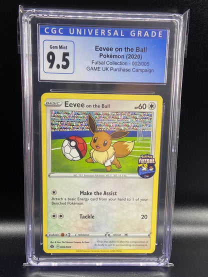 Eevee On The Ball Futsal Collection UK 002/005 CGC 9.5
