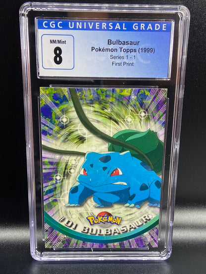 Bulbasaur Topps Series 1 First Print #1 CGC 8