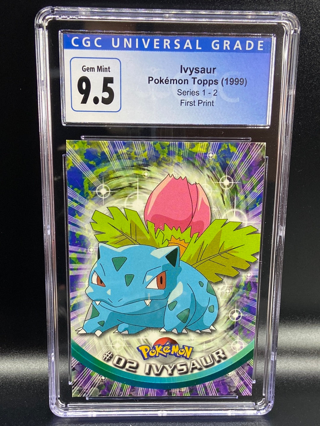 Ivysaur Topps Series 1 First Print #2 CGC 9.5