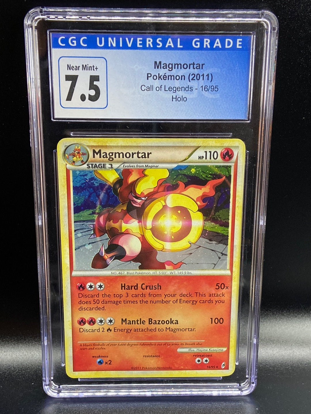 Magmortar Holo Call of Legends #16 CGC 7.5