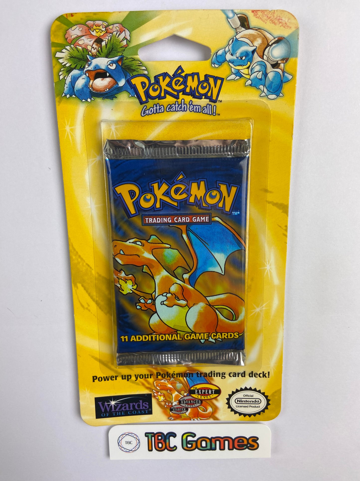 Pokemon TCG: Base Set Unlimited Blister Booster Pack Sealed (Charizard TBC Games Pokemon TCG: Base Set Unlimited Blister Booster Pack Sealed (Charizard TBC Games