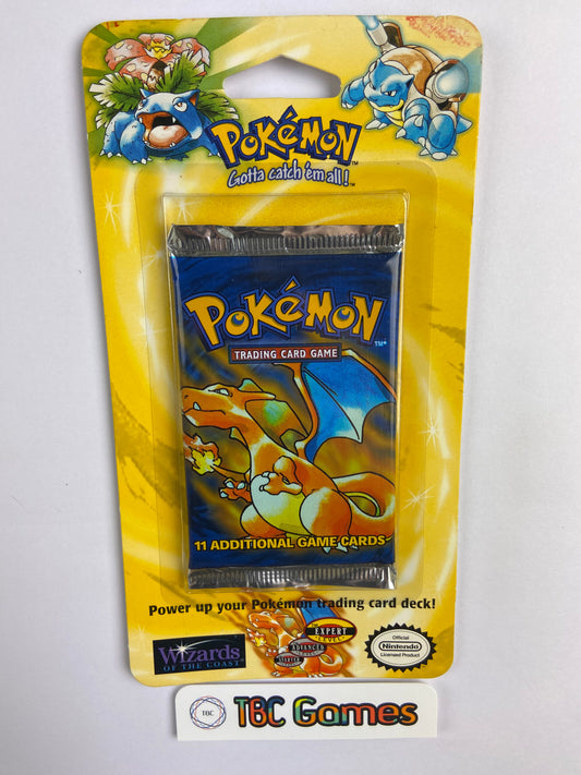 Pokemon TCG: Base Set Unlimited Blister Booster Pack Sealed (Charizard)