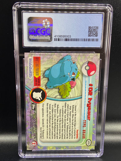 Ivysaur Topps Series 1 Third Print Silver Foil Holo #2 CGC 9