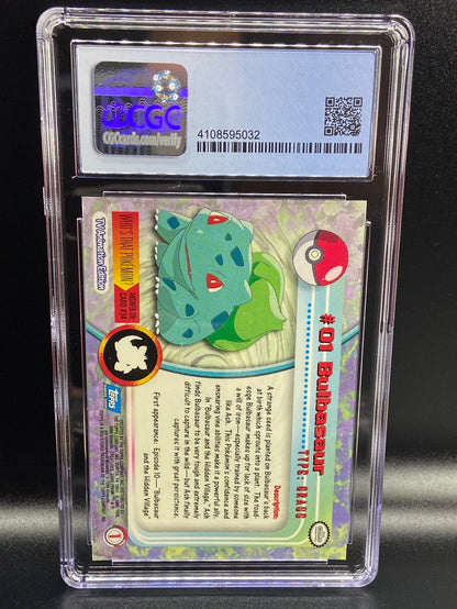 Bulbasaur Topps Series 1 First Print #1 CGC 8