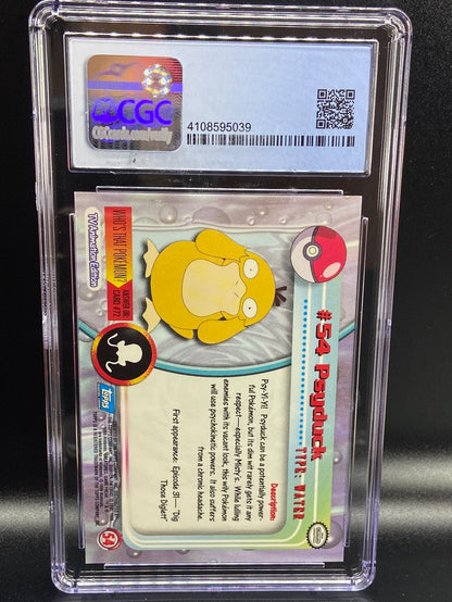 Psyduck Topps Series 1 First Print Silver Foil Holo #54 CGC 9
