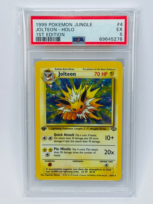 Jolteon Jungle 1st Edition Holo 4/64 PSA 5