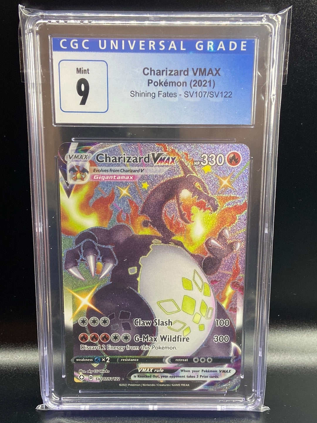 Charizard VMAX Shining Fates SV107/SV122 CGC 9