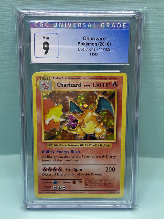 Charizard Holo XY Evolutions 11/108 CGC 9