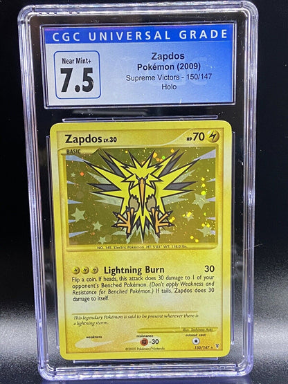 Zapdos Supreme Victors Holo 150/147 CGC 7.5
