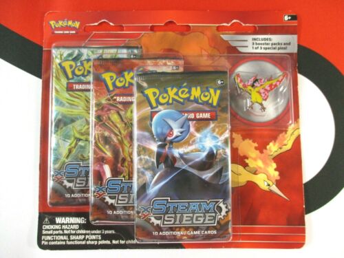 Pokemon TCG: X & Y - Steam Siege 3 Pack Pin Blister (Moltres)